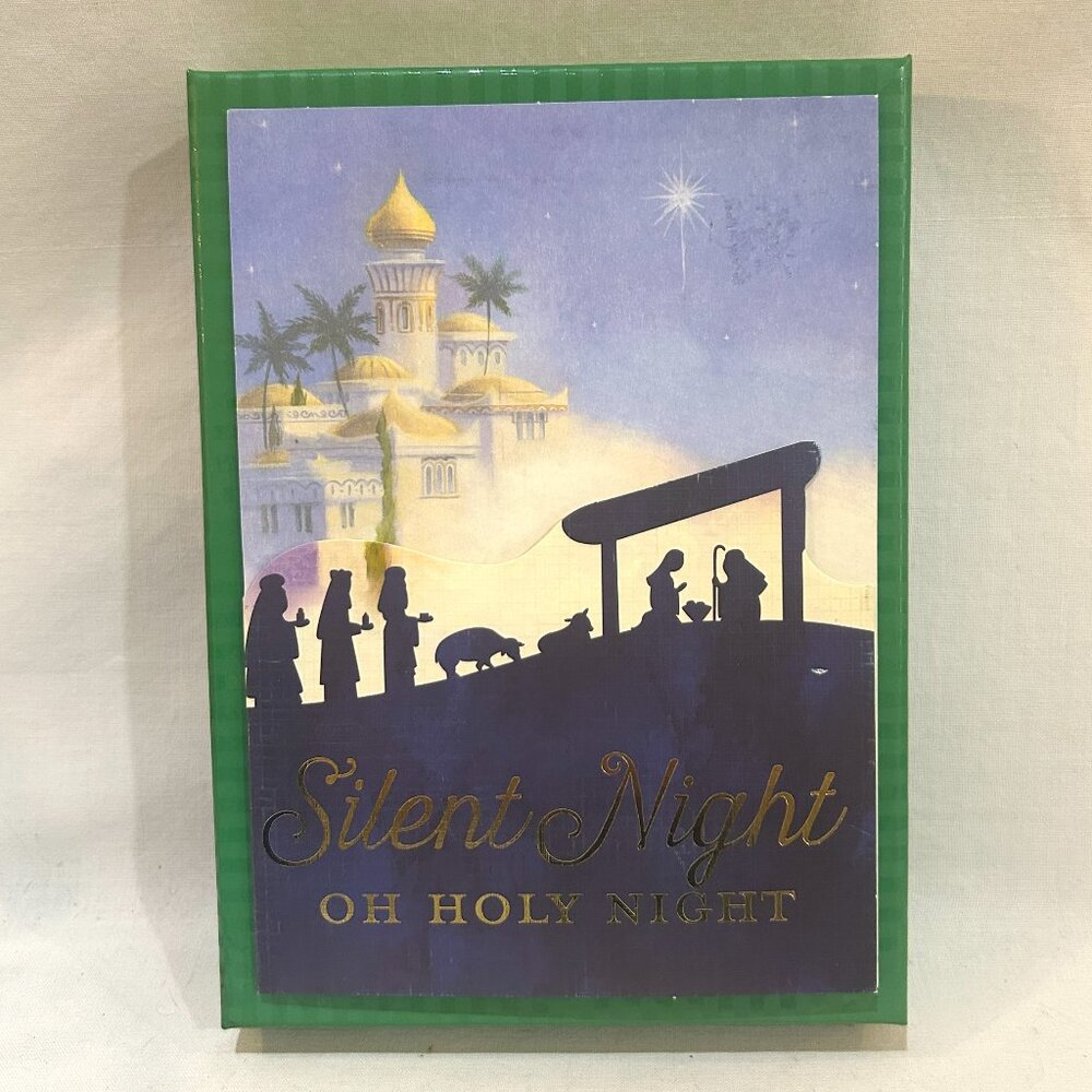 Box of 15 Christmas Cards & Envelopes Silent Night Holy Night by Brother Sister